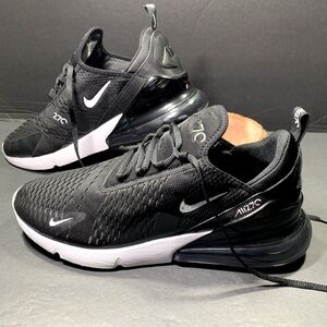 Nike Air Max 270 Men’s Sneakers Black White Sneakers Shoe Size- 10.5